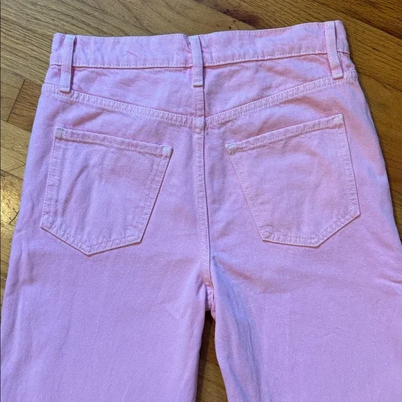 Frame Denim Women's Flare Jeans in Pink - Picture 11 of 12